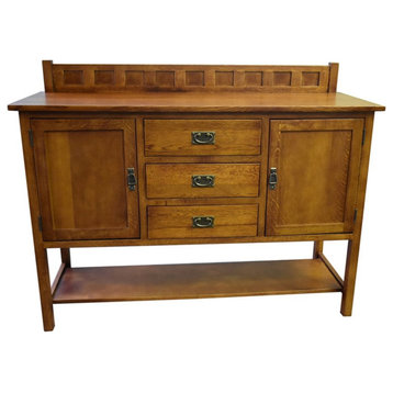 Mission Turner Sideboard with 3 Drawers and 2 Doors, Michael's Cherry (MC-A)