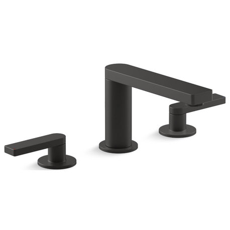 Kohler 73060-4-BL Composed Widespread Bathroom Faucet, Matte Black