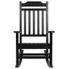 Flash Furniture Winston All-Weather Poly Resin Rocking Chair in Black