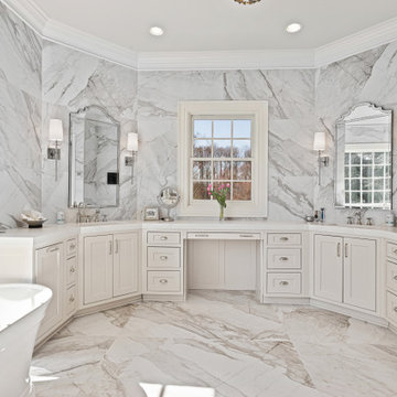 Traditional Style Five Bathroom Remodel Great Falls, VA
