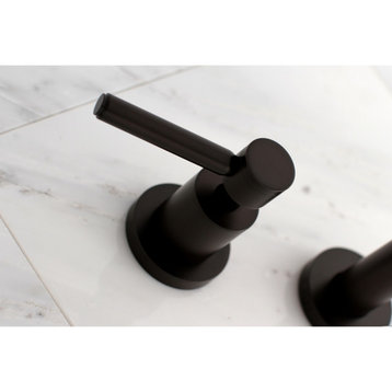 Kingston Brass Two-Handle Wall Mount Tub Faucet, Oil Rubbed Bronze