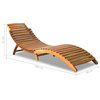 vidaXL Solid Wood Sunlounger Brown Patio Day Sub Bed Outdoor Garden Pool Chair