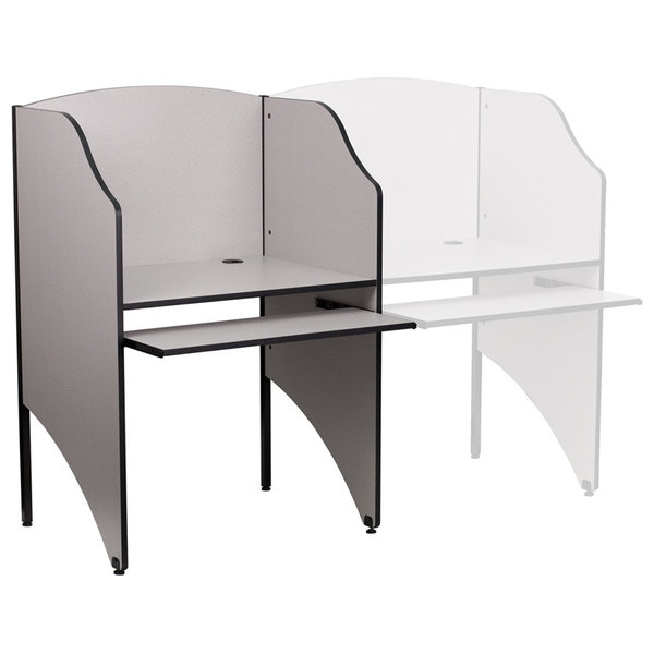 Starter Study Carrel, Nebula Grey Finish