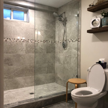 Modern Basement Renovation With Home Gym, Lexington, MA