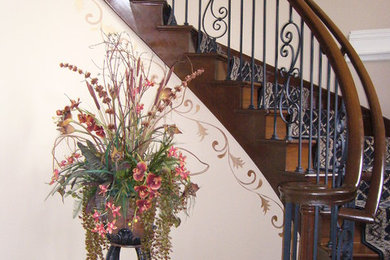Elegant staircase photo in Chicago