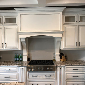 Swiss Coffee with Glaze Paint Grade Kitchen