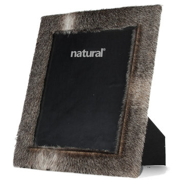 Durango Cowhide Picture Frame, 8"x10", Gray