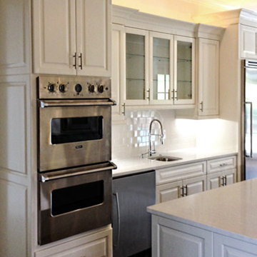 Grand Foyer with Painted Kitchen Cabinets