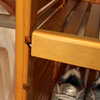 Solid Wood Walk-In Closet Organizer with hanging, Honey Maple