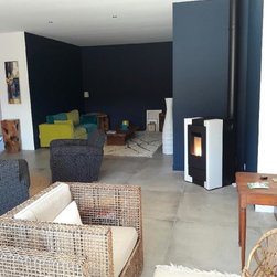 INSTALLATIONS POELES A GRANULES RIKA Mod&egrave;le "COMO" - Freestanding Stoves