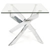 Modrest Pyrite Modern Glass End Table