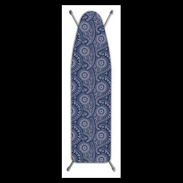 Deluxe Extra Thick Ironing Board Cover Paisley Blue