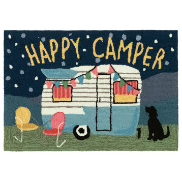 Frontporch Happy Camper Indoor/Outdoor Rug Night 2'6x4'