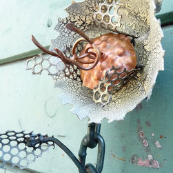 Saw Blade Flowers - Home Decor
