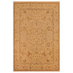 Bareens Designer Rugs - Antique Lavastone Low-Pile Edra Tan/Brown Wool Rug - 9'9'' x 13'7'' - An exhilarating oriental rug with distinctive motifs and wide-ranging pallet of warm colors, this antique vintage distressed low pile hand knotted masterpiece is a breath-taking addition to any decor. Featuring a soft low pile, showcasing the intricate design with an awe-inspiring color palette this masterpiece is known for its versatility, all vegetable dyes, and high knot count. Known for its artistic individuality, masterful construction, and enduring appeal this one-of-a-kind rug is an excellent addition to any d�cor.