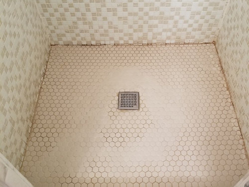 Brown Stains On Shower Floor, How To Clean Badly Stained Tile Grout