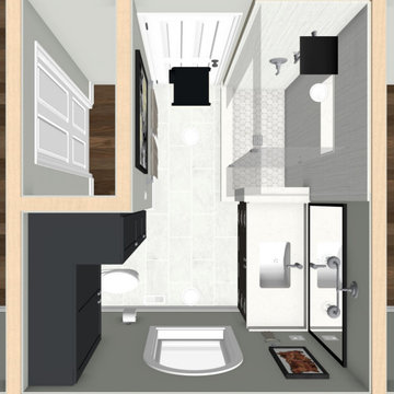 Maximized Bathroom Space