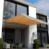Outsunny 8' x 7' Manual Retractable Sun Shade Patio Awning with Heat Resistance