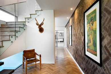 Inspiration for a contemporary hallway in Perth.