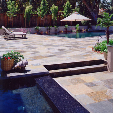 Wine Country Vanishing edge swimming pool & spa