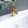 STYLISH Bathroom Faucet Single Handle Brushed Gold Finish, B-112G AVA