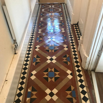 Restoring a Neglected Victorian Tiled Hallway in Cwmbran