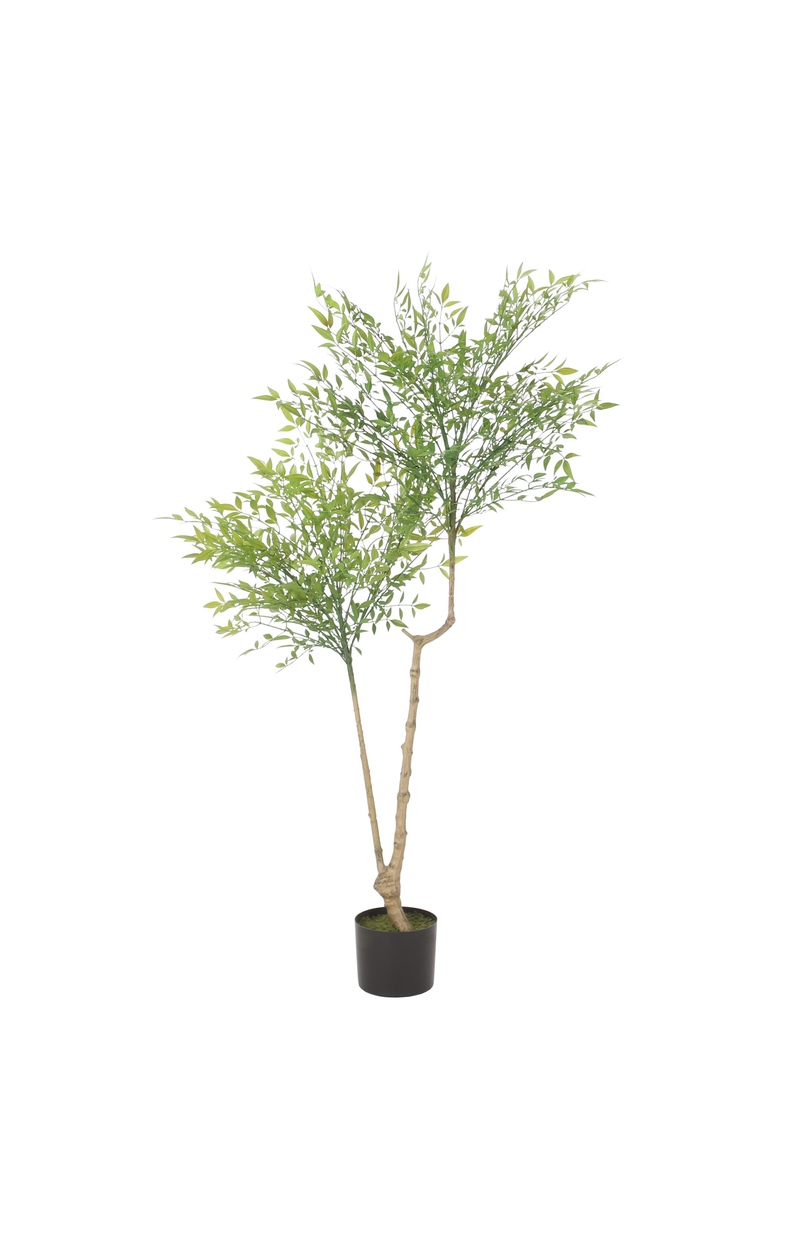 Hartshorn Artificial Heavenly Bamboo Nandina Tree, Green, 31.5wx29.5dx47.2h