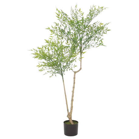 Hartshorn Artificial Heavenly Bamboo Nandina Tree, Green, 31.5wx29.5dx47.2h