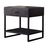 Metalica 1-Drawer Lamp Table