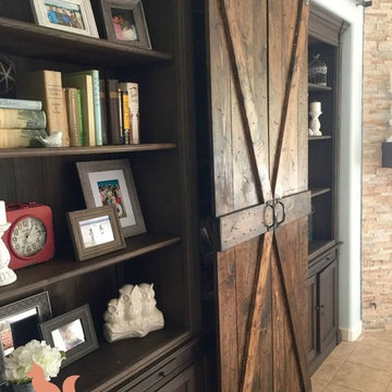 Double Book Shelf Barn Doors