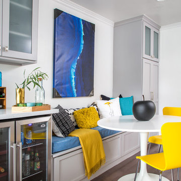 Transitional Colorful Kitchen