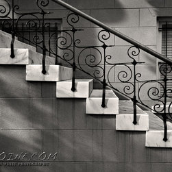 Decorative Iron and Marble Steps - Savannah - Georgia - Prints And Posters