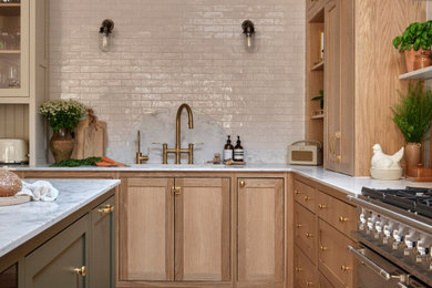 Design ideas for a farmhouse kitchen in Other.