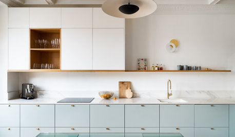 Les nouvelles cuisines bleu ciel