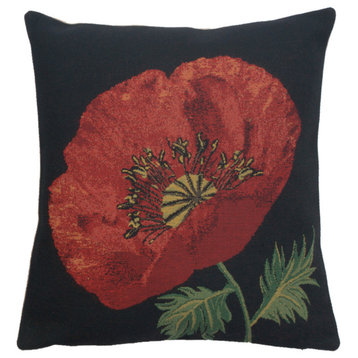 Poppy Red I Belgian Cushion Cover