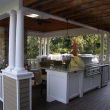 Outdoor BBQ area
