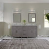 The Hyde Bathroom Vanity, Gray, 72", Double Sink, Freestanding