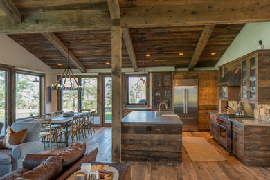 Inspiration for a rustic home design remodel in Boise