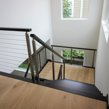 Project #70 | Open-Riser Staircase with Cable Railing