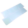 Frosted Elegance 8 in x 8 in Beveled Glass Square Tile in Glossy Light Blue