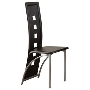 In Stock Loft Black Metal Dining Chair With Wood Seat Set Of 4 Industrial Dining Chairs By Clickhere2shop Houzz