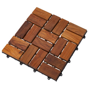 Lykos String Spa Shower Mat, Solid Teak Wood Oiled Finish 