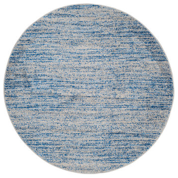 Safavieh Adirondack Collection ADR117 Rug, Blue/Silver, 6' Round