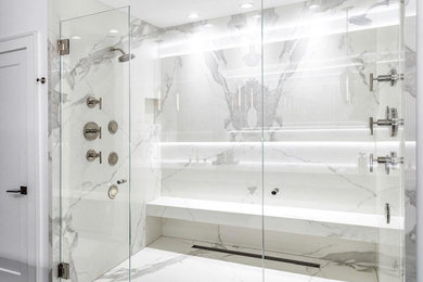 Example of a trendy bathroom design in Atlanta