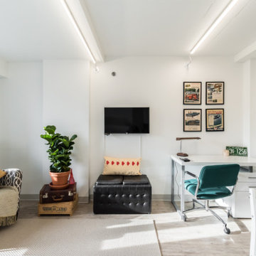 "Transports" themed Airbnb Studio
