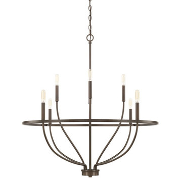 HomePlace by Capital Lighting Greyson 8 Light Chandelier, Bronze