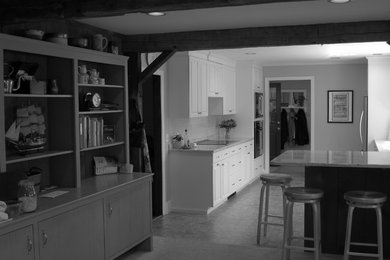 Elegant kitchen photo in Boston
