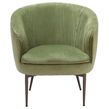 Leo Accent Chair Gray, Green