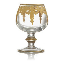 Arte Italica Vetro Gold Brandy Glass - Dinnerware