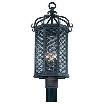 Los Olivos 3-Light Post Lantern, Old Iron